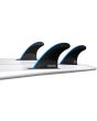 Quillas para tabla de surf Futures John John Florence Signature Range Techflex en color Neon Blue Talla Talla S 3 fin set
