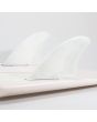 Quillas para tabla de Surf FCS II Modern Keel Performance Core Twin Fins blancas talla XL set