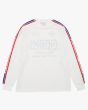 Maillot de moto Deus Ex Machina Ratchet Moto Jersey Blanco para hombre posterior