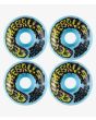 Pack 4 Ruedas para Skate Slime Balls 53mm Snot Rockets Pastel Blue 95a 