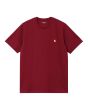 Camiseta de manga corta Carhartt WIP Chase Scarlet-Gold para hombre