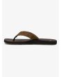 Sandalias Quiksilver Carver Suede Core marrones para hombre izquierda