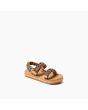 Sandalias Reef Little Ahi Convertible Leopard para niña frontal