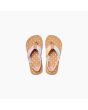 Sandalias Reef Little Ahi Watercolor marrones para niña superior