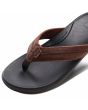 Sandalias Reef Cushion Phantom 2.0 Leather Marrón-Negro para hombre correa de cuero