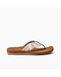 Chanclas ecológicas Reef Spring Woven Sand beige para mujer lateral