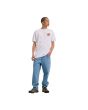 Hombre con Camiseta orgánica Santa Cruz Wagon Dot blanca ajuste regular