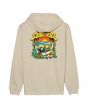 Sudadera Santa Cruz Winkowski 8Baller Trip beige con capucha y diseño gráfico en la espalda para hombre