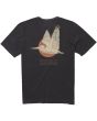 Camiseta con bolsillo Vissla Flying Scoundrels SS negra posterior