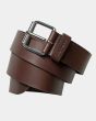 Cinturón de cuero Carhartt WIP Script Belt marrón para hombre