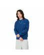 Hombre con sudadera Carhartt WIP Script Embroidery Sweatshirt Azul con logo blanco