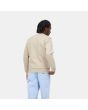 Hombre con Sudadera Carhartt WIP Script Embroidery Sweatshirt Beige posterior