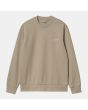 Sudadera Carhartt WIP Script Embroidery Sweatshirt Beige para hombre
