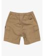 Pantalón corto cargo Quiksilver Youth Taxer en color Lead Gray posterior