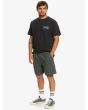 Hombre con Pantalón corto elástico Quiksilver Taxer 18" Negro frontal