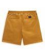 Pantalón corto holgado elástico Vans Range Salt Wash amarillo para hombre posterior