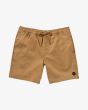 Short con cintura elástica  RVCA Escape 17'' color Camel para hombre 