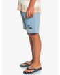 Niño con pantalón corto de felpa Quiksilver Easy day azul lateral
