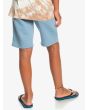Niño con pantalón corto de felpa Quiksilver Easy day azul posterior
