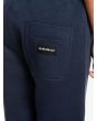 Niño con short de felpa Quiksilver Easy Day Azul marino bolsillo posterior
