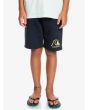 Niño con short de felpa Quiksilver Easy Day Azul marino