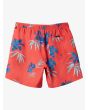 Short de natación Quiksilver Everyday Mix Volley 15'' Cayenne para hombre posterior