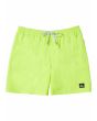 Short de natación Quiksilver Everyday Solid Volley 15'' Amarillo para hombre