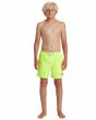 Niño con bañador Quiksilver Everyday Solid Volley Youth 14'' Amarillo cintura elástica