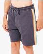 Niño con pantalón corto elástico Rip Curl Surf Revival Volley negro lateral