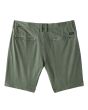 Short híbrido Billabong Crossfire Wave Washed 18'' Sage para hombre posterior