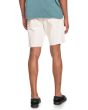 Hombre con Pantalón corto Vaquero Quiksilver Up Size Natural Short blanco posterior