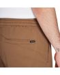 Hombre con pantalón corto de cintura elástica Volcom Frickin Elasticated Waist 19" marrón bolsillo