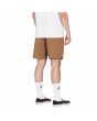 Hombre con pantalón corto de cintura elástica Volcom Frickin Elasticated Waist 19" marrón posterior