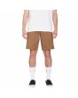 Hombre con pantalón corto de cintura elástica Volcom Frickin Elasticated Waist 19" marrón