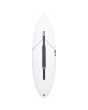 Tabla de surf Shortboard JS Bullseye HYFI 2.0 5'8" 29,5 Litros Blanca deck