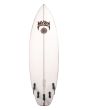 Tabla de Surf Shortboard Lost Rad Ripper 5'10" 31'5 Litros Retro Series blanca con cantos de colores posterior