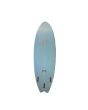 Tabla de surf Shortboard Lost RNF 1996 5'8'' 32L Blanco-Azul bottom