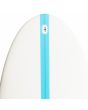 Tabla de Surf Shortboard Quiksilver Discus 6'6''x 21 x 2 7/8 45,3 Litros blanca y azul Futures nose