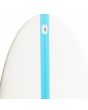 Tabla de Surf Shortboard Quiksilver Discus 6'8'' x 21 1/4 x 2 15/16 47,3 Litros blanca y azul Futures nose
