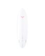 Tabla de Surf Shortboard Roxy Egg 6'4" 39.3L en color blanco y estampado floral posterior