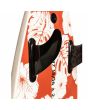 Tabla de Surf Softboard Roxy Soft Grom 48" roja con estampado floral quillas