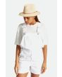 Mujer con Sombrero de paja Brixton Wesley Straw Packable Fedora