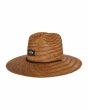 Sombrero protector de paja Billabong Tides Straw Lifeguard Hat Marrón para hombre lateral