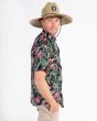 Hombre con Sombrero Protector de Paja Hurley Weekender Lifeguard Hat lateral