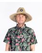 Hombre con Sombrero Protector de Paja Hurley Weekender Lifeguard Hat