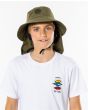 Niño con sombrero de playa Rip Curl Surf Series verde oliva