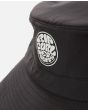 Sombrero de pescador Rip Curl Surf Series Bucket Negro Unisex logo