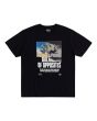 Camiseta de Manga Corta Rvca Split Truth negra para hombre Frontal