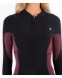 Mujer con traje de neopreno de primavera Hurley Advantage 2/2mm negro cremallera