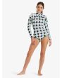 Mujer con Springsuit de manga larga Roxy 1.5mm Rise Natural Salt Crystal corte cheeky